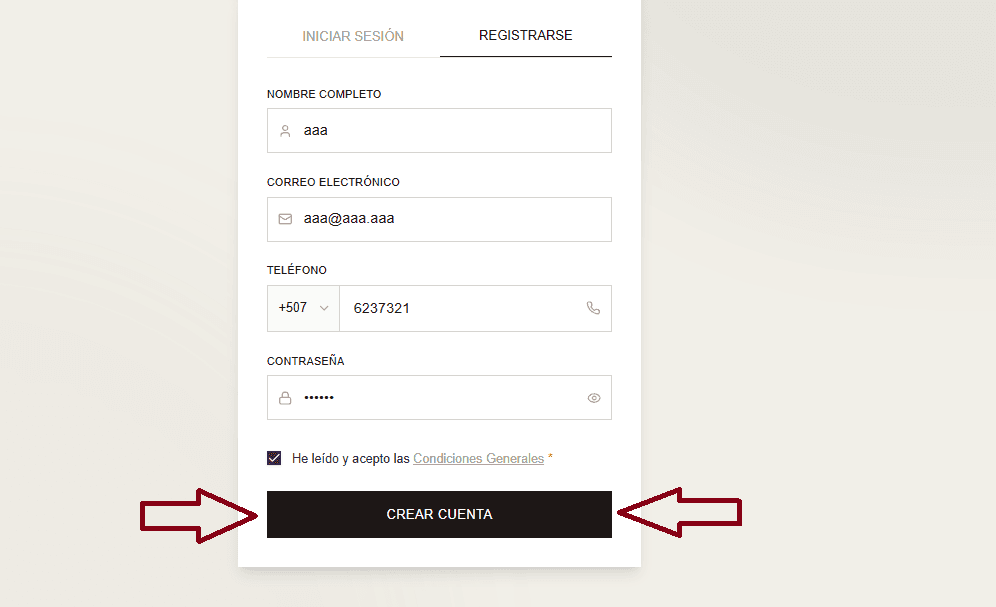 Paso 1: Crear cuenta
