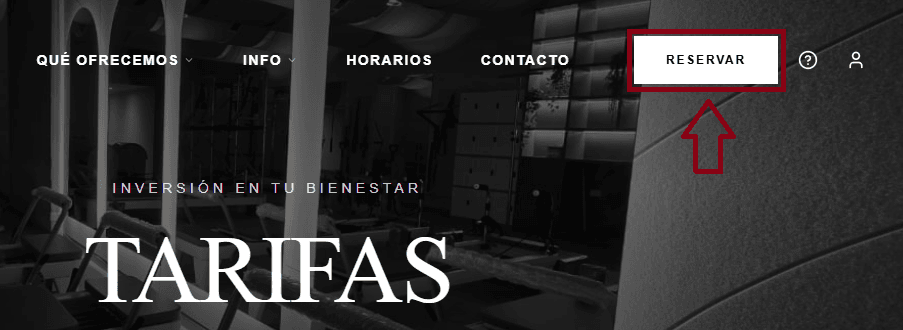 Paso 6: Menú Reservar